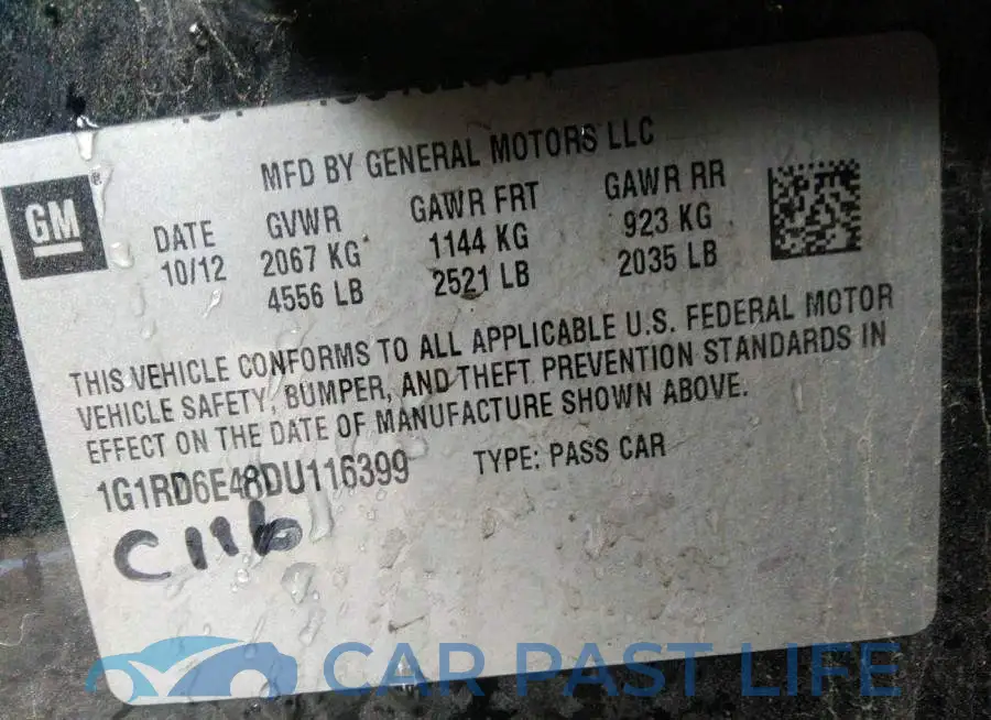 1G1RD6E48DU116399# 9