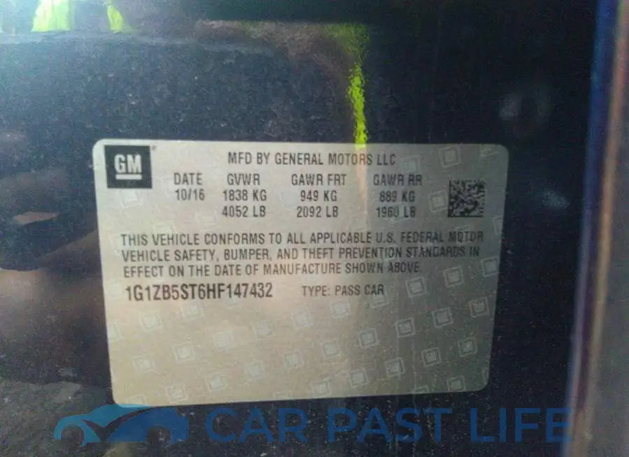 1G1ZB5ST6HF147432# 9