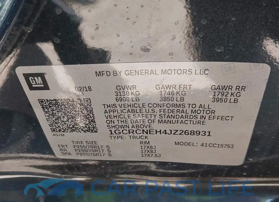 1GCRCNEH4JZ268931# 9