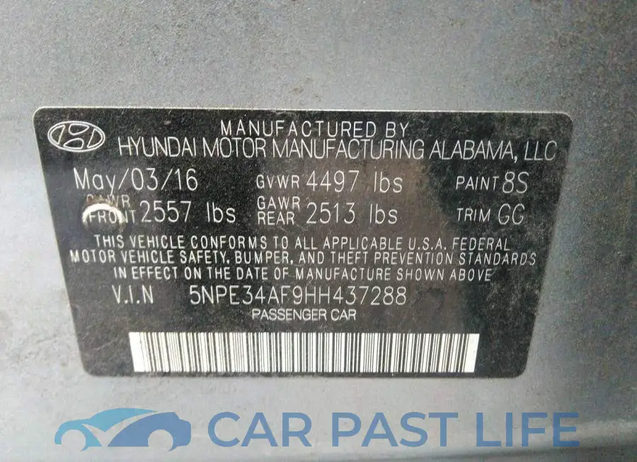5NPE34AF9HH437288# 9