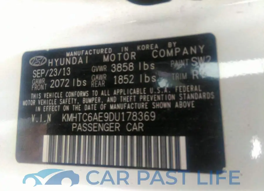 KMHTC6AE9DU178369# 9
