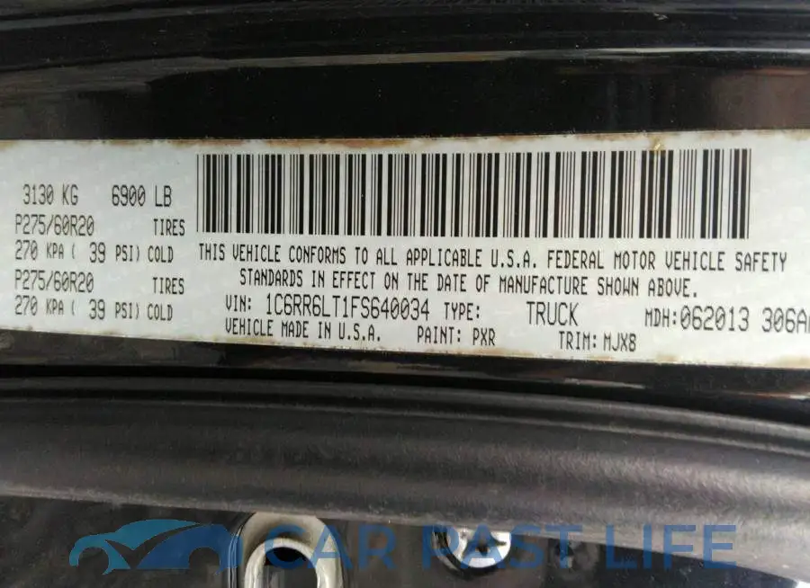 1C6RR6LT1FS640034# 9