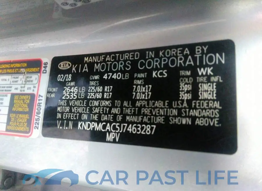 KNDPMCAC5J7463287# 9