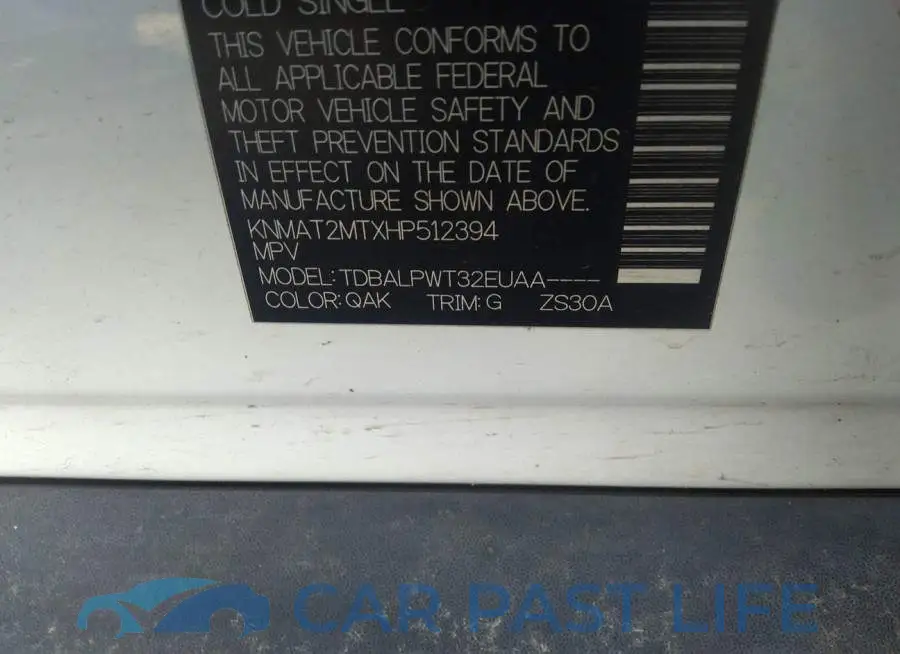 KNMAT2MTXHP512394# 9