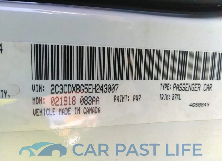 2C3CDXBG5EH243007# 9