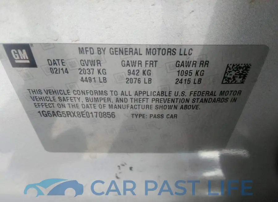 1G6AG5RX8E0170856# 9