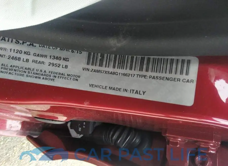 ZAM57XSA8G1166217# 9