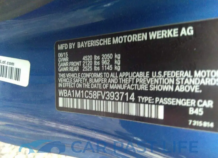 WBA1M1C58FV393714# 9