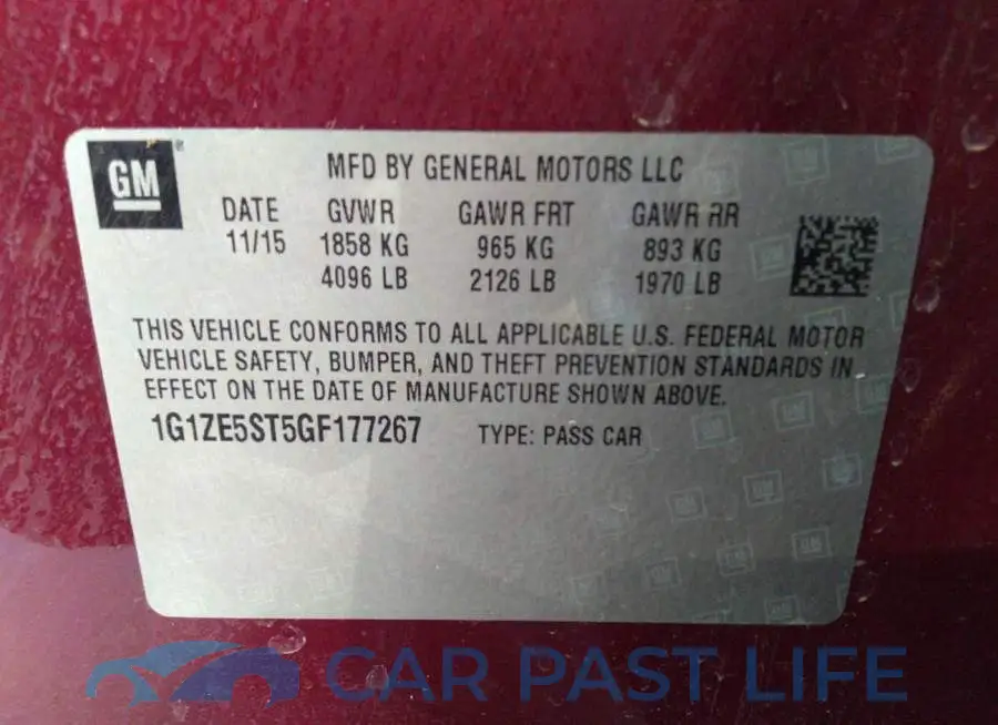 1G1ZE5ST5GF177267# 9