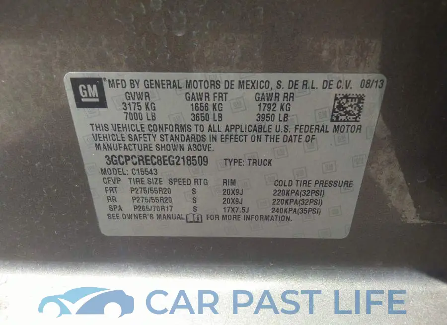 3GCPCREC8EG218509# 9