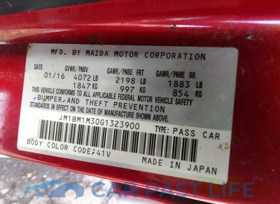 JM1BM1M30G1323900# 9