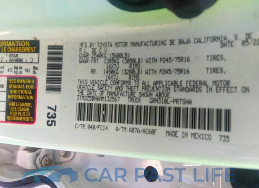 3TMDZ5BN6NM132567# 9