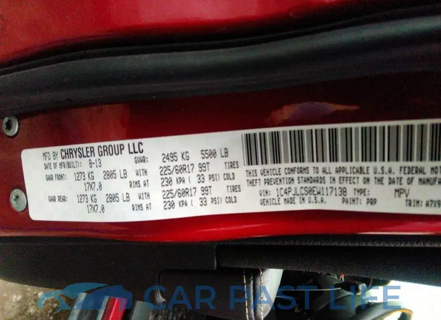 1C4PJLCS0EW117138# 9