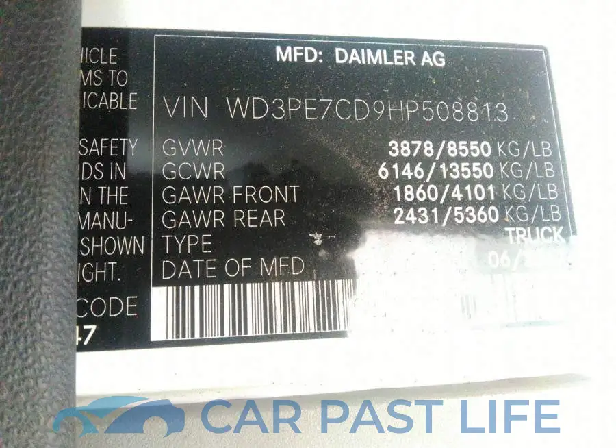 WD3PE7CD9HP508813# 9