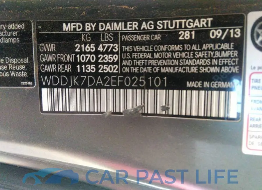 WDDJK7DA2EF025101# 9