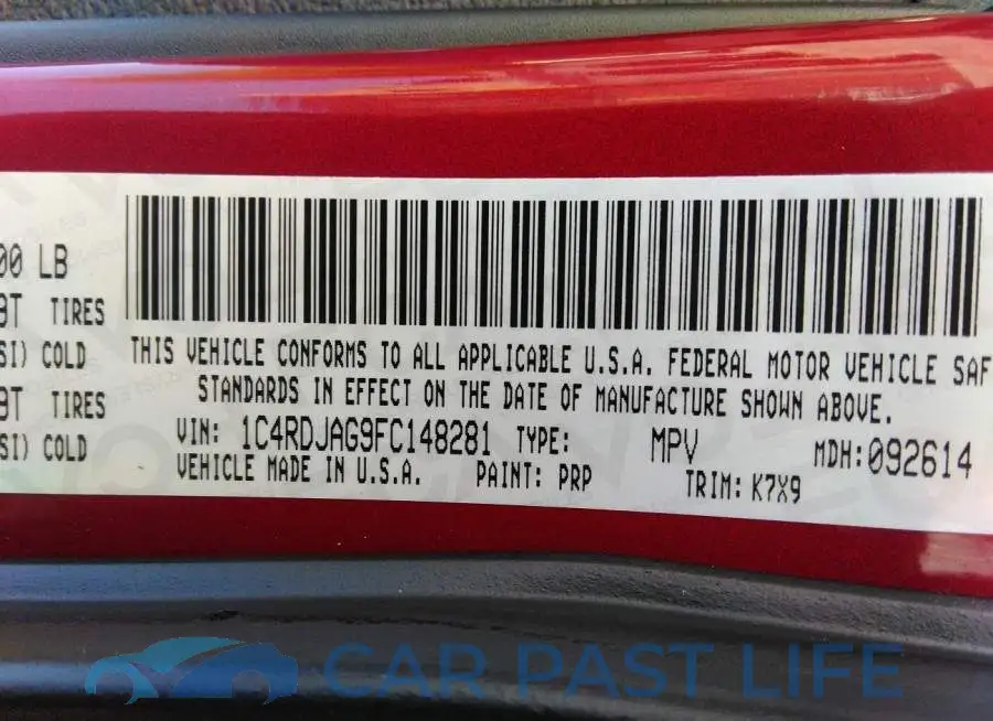 1C4RDJAG9FC148281# 9