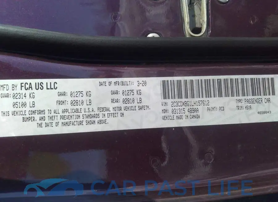 2C3CDXBG1LH157612# 9