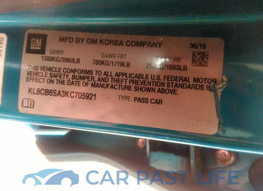 KL8CB6SA3KC705921# 9