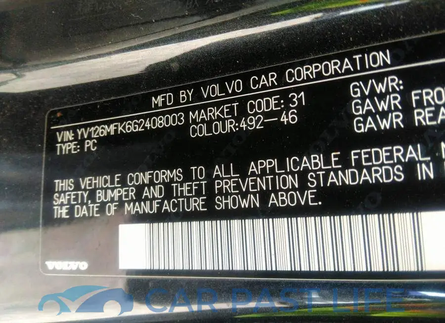 YV126MFK6G2408003# 9