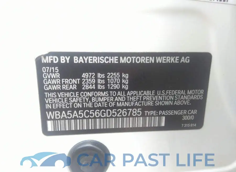 WBA5A5C56GD526785# 9