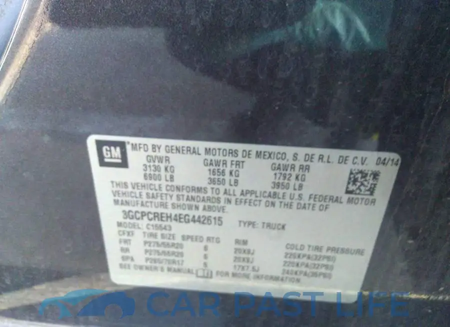 3GCPCREH4EG442615# 9