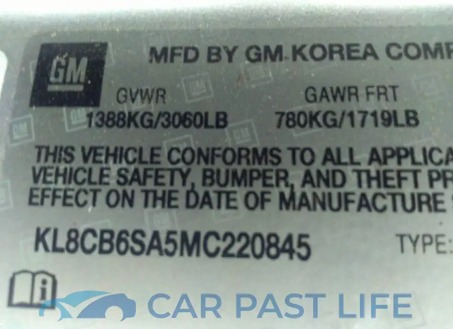 KL8CB6SA5MC220845# 9