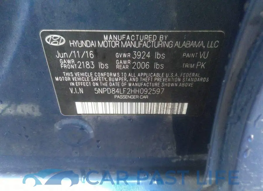 5NPD84LF2HH092597# 9