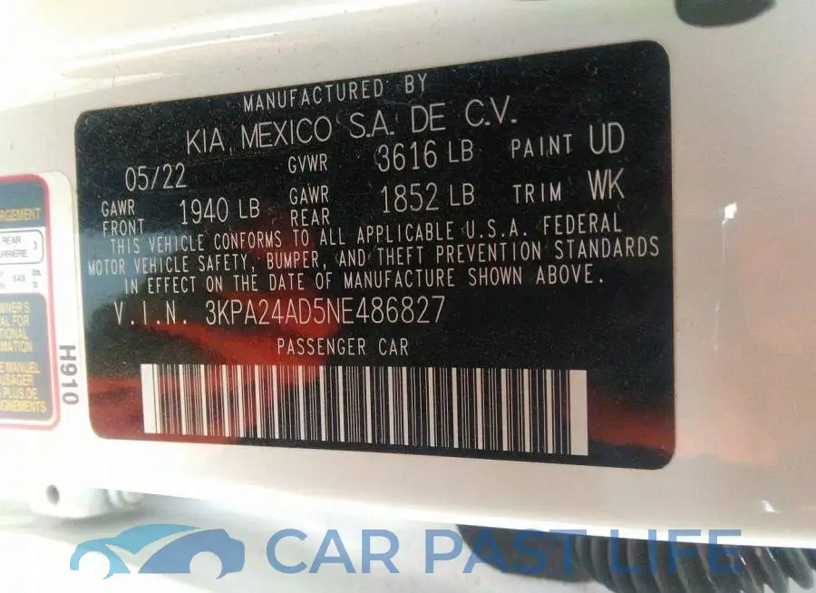 3KPA24AD5NE486827# 9
