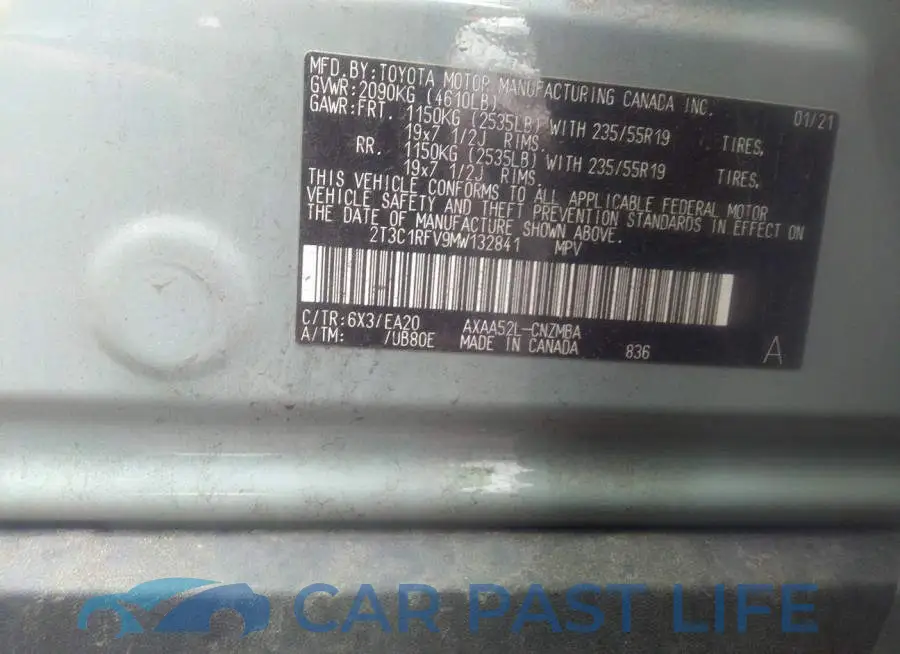 2T3C1RFV9MW132841# 9