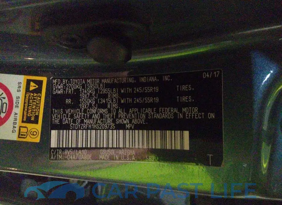 5TDYZRFH1HS209735# 9
