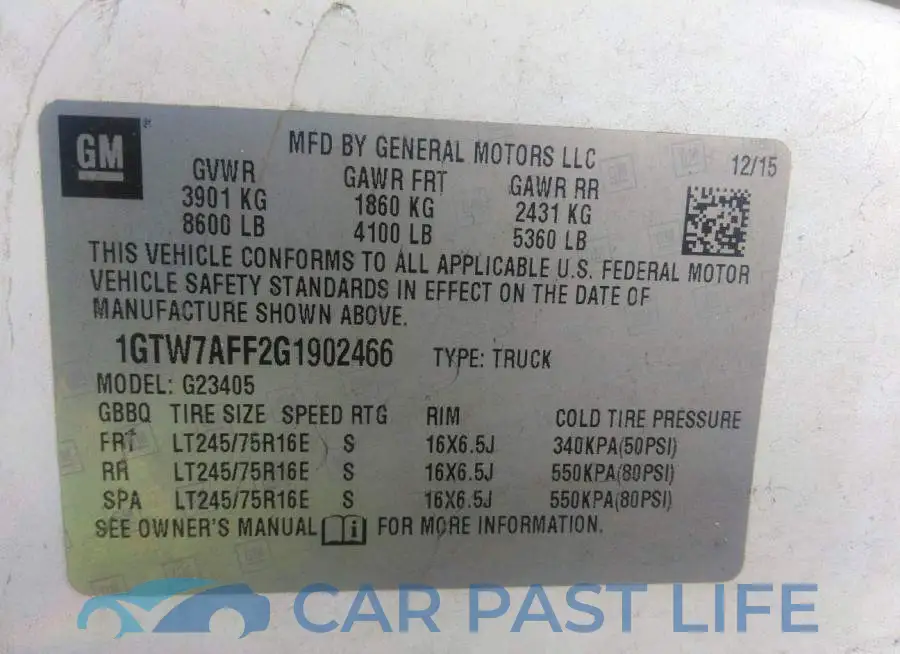 1GTW7AFF2G1902466# 9