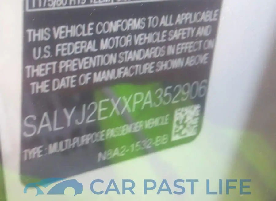 SALYJ2EXXPA352906# 9