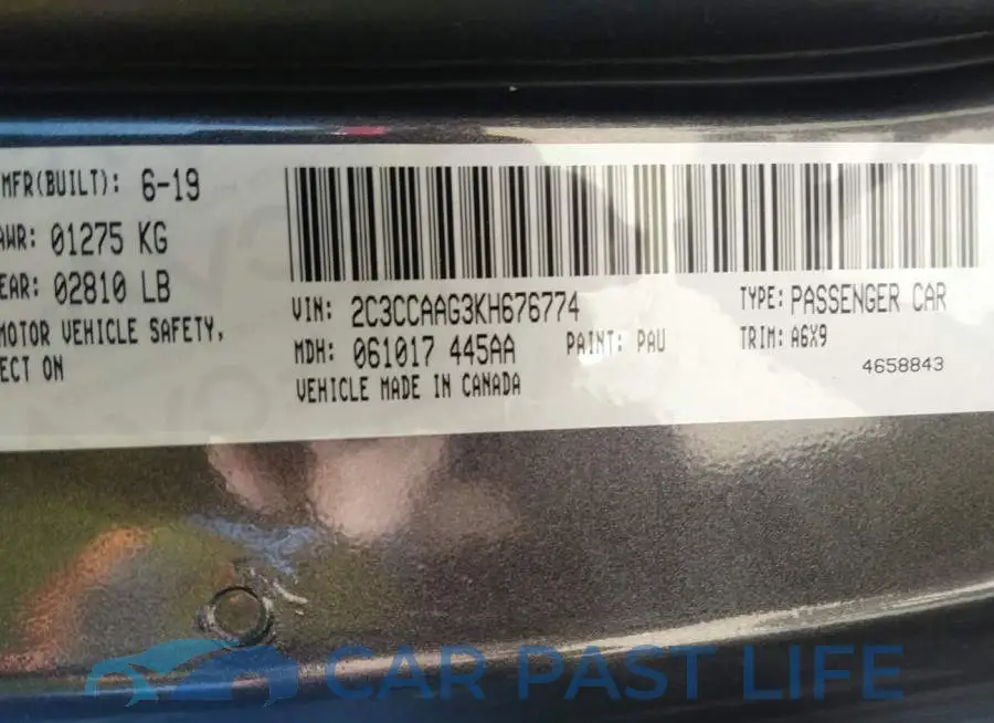 2C3CCAAG3KH676774# 9