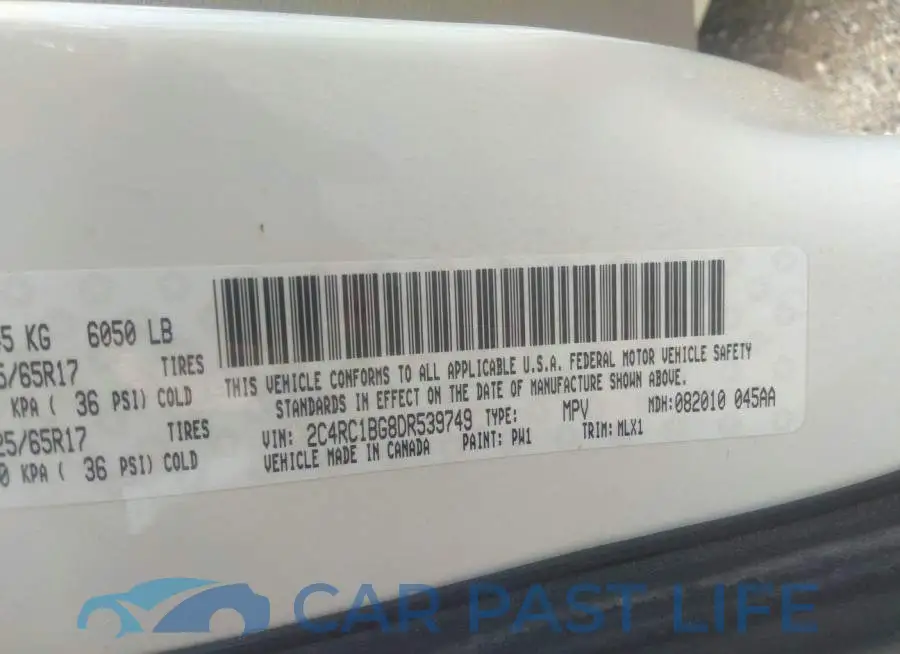 2C4RC1BG8DR539749# 9
