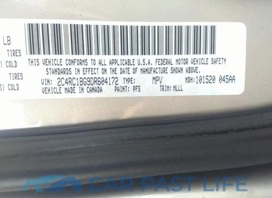 2C4RC1BG9DR604172# 9