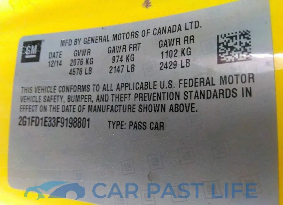 2G1FD1E33F9198801# 9