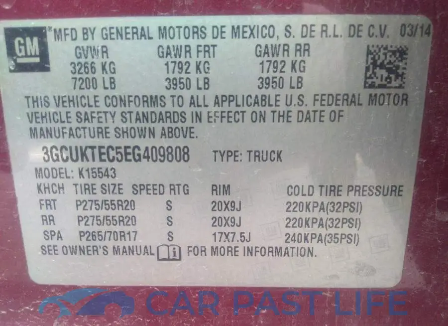 3GCUKTEC5EG409808# 9
