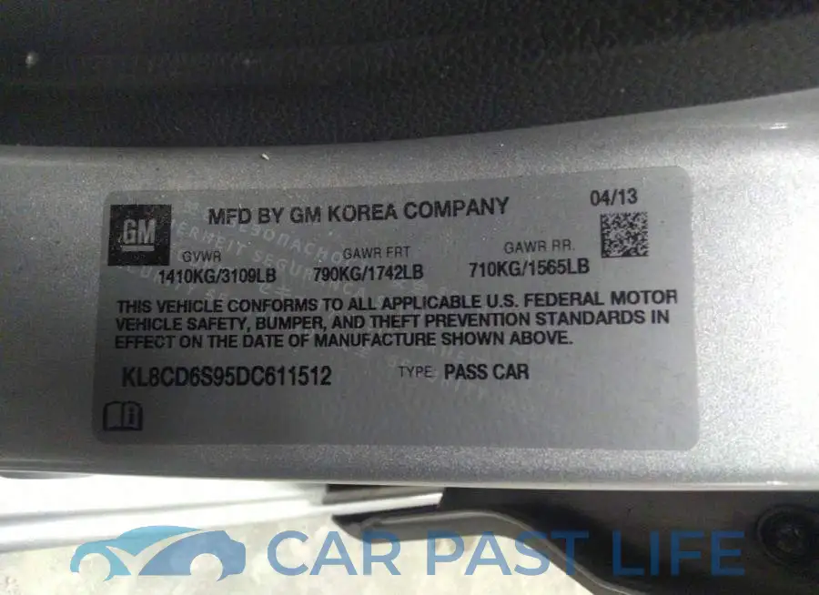 KL8CD6S95DC611512# 9