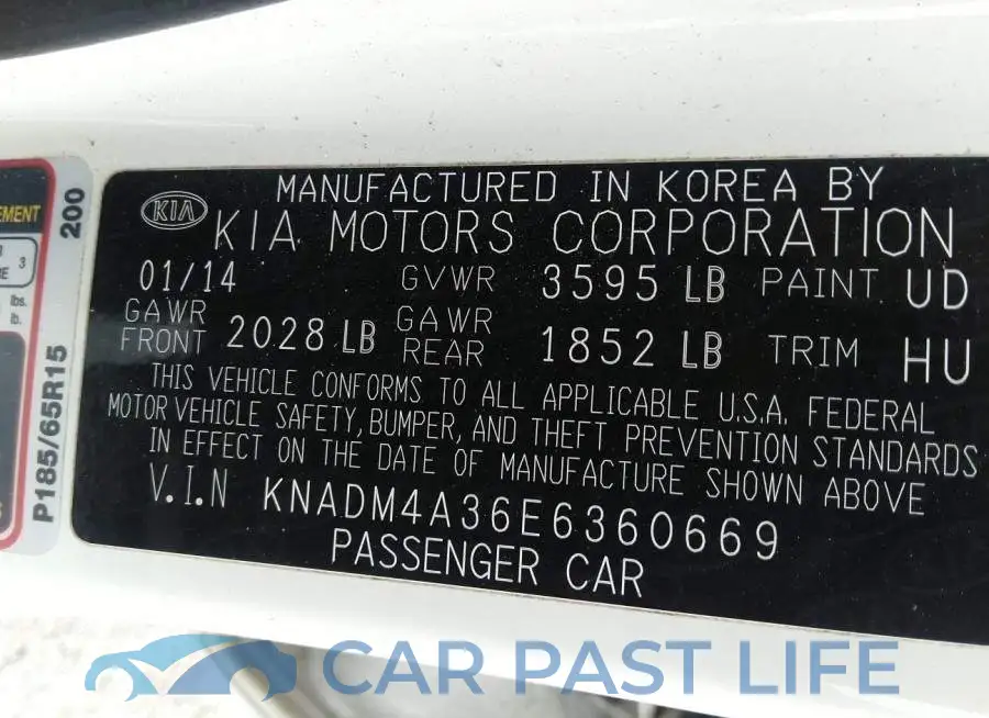 KNADM4A36E6360669# 9
