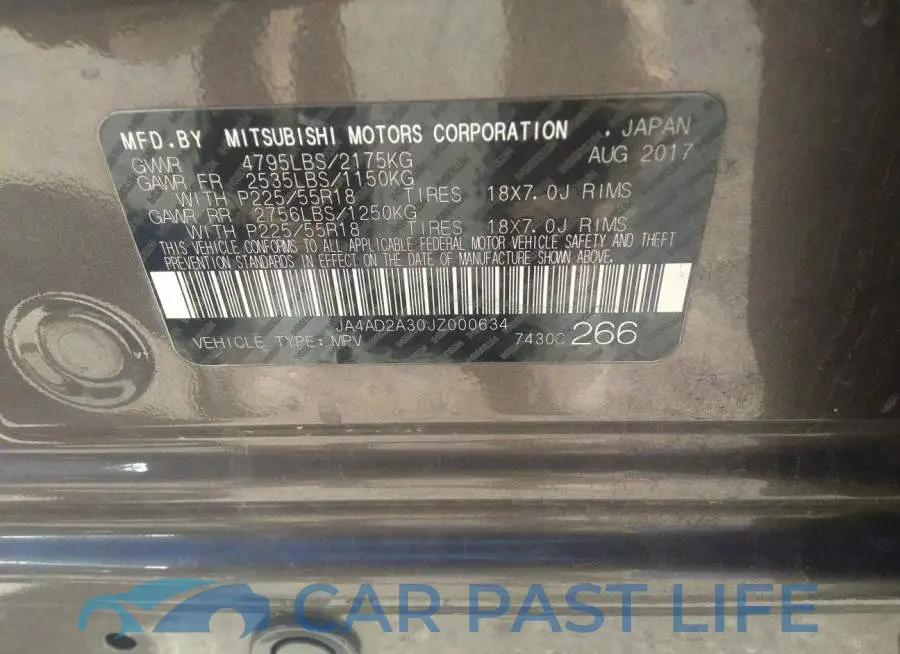 JA4AD2A30JZ000634# 9