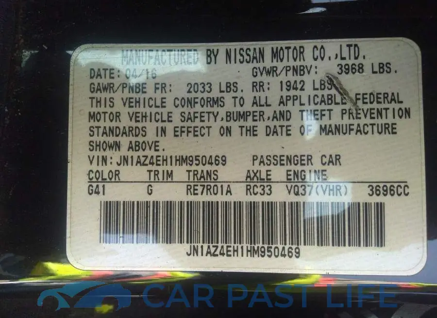 JN1AZ4EH1HM950469# 9