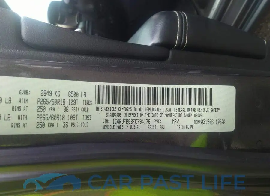 1C4RJFBG3FC794176# 9