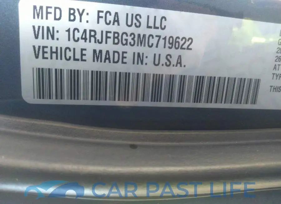 1C4RJFBG3MC719622# 9