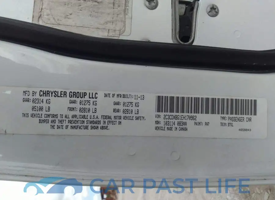 2C3CDXBG1EH170962# 9