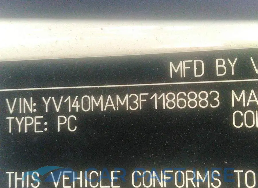 YV140MAM3F1186883# 9
