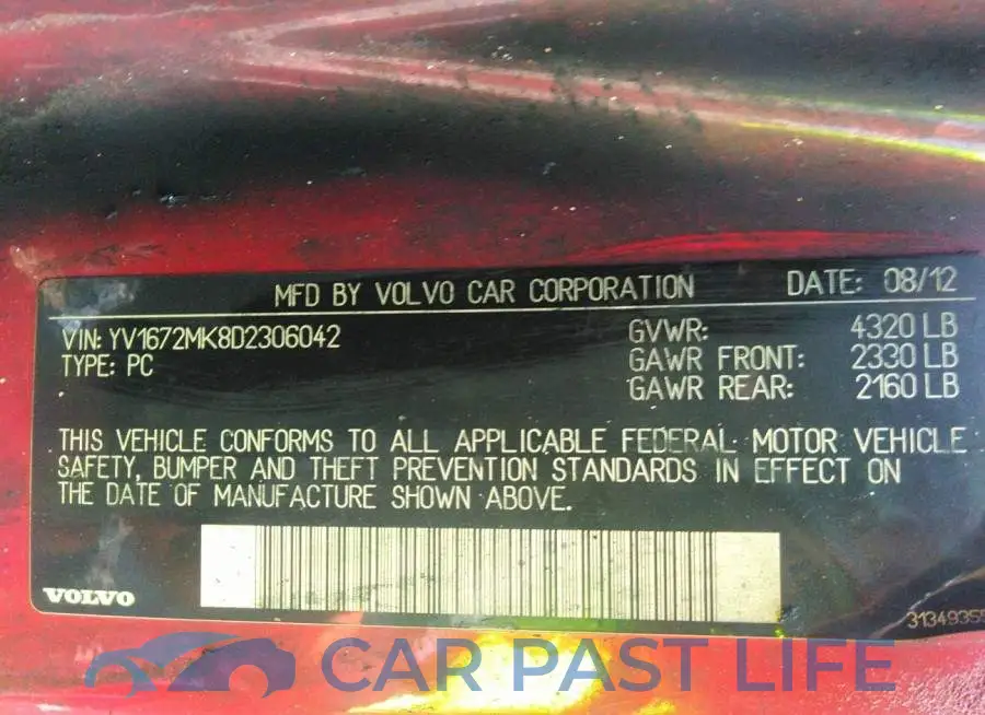 YV1672MK8D2306042# 9