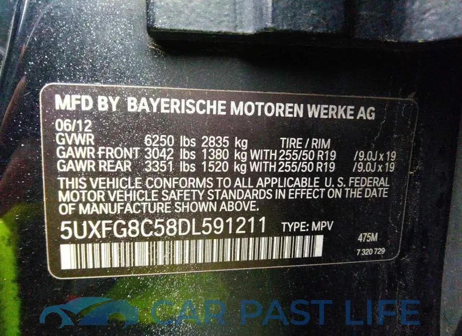 5UXFG8C58DL591211# 9