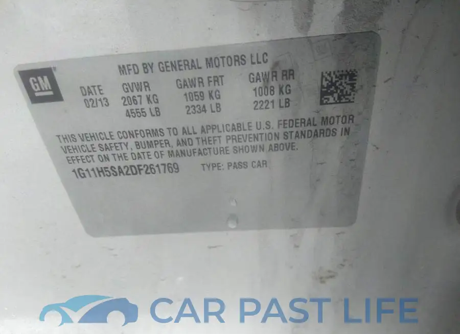 1G11H5SA2DF261769# 9
