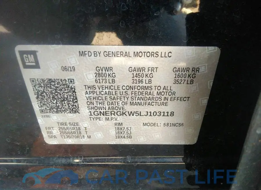 1GNERGKW5LJ103118# 9