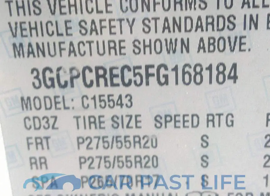 3GCPCREC5FG168184# 9